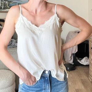 BP white lace camisole